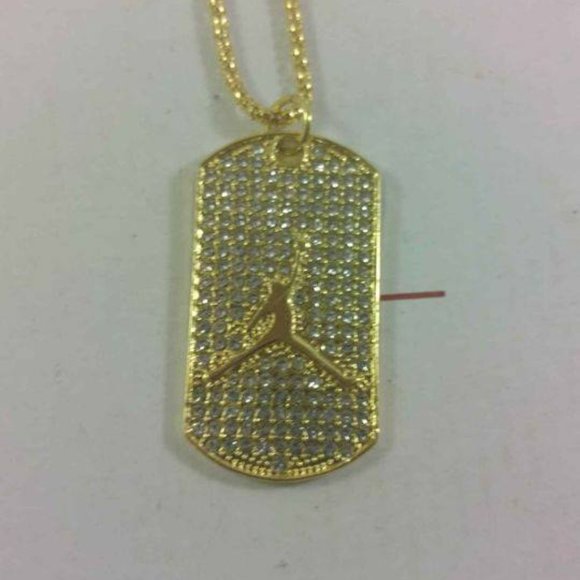 Air Michael Jordan #23 Hip Hop Necklace Dog Tag - Picture 2 of 2